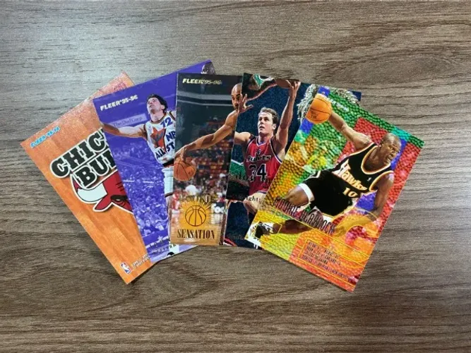 Cards NBA - Coleção Fleer 95/96 - Lote com 203 cartas