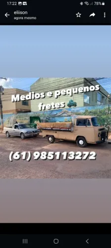 Faço frete (aceito cartão )