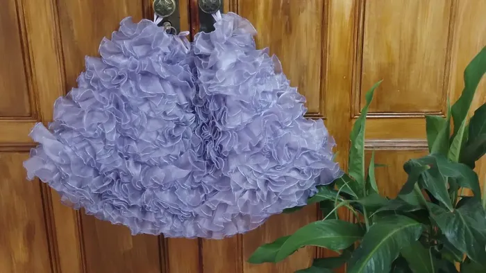 Saia de tule lilás 