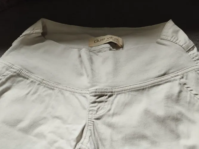 Calça PARA GESTANTE Bege Due Vita