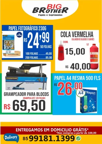 Cola vermelha para blocos e carnês
