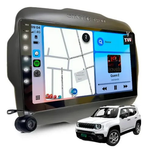 Multimídia Mp10 Bt Musica Carplay Renegade Pcd 2016 À 2025