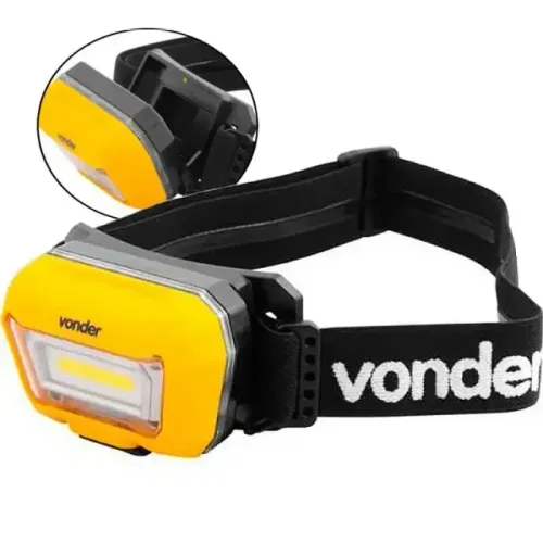 Lanterna de LED para Cabeça Recarregável LCV 300 VONDER