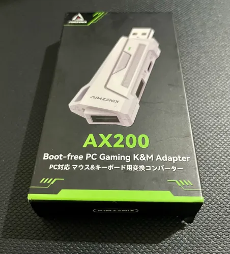 AIMZENIX AX200 Adaptador USB PC/Switch com assistência de mira.