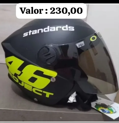 Capacete aberto personalizado 