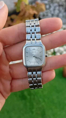Relógio Seiko Credor Quartz Feminino Vintage * Prata