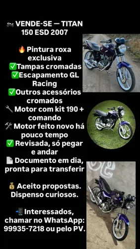 Vende-se titan 150 esd