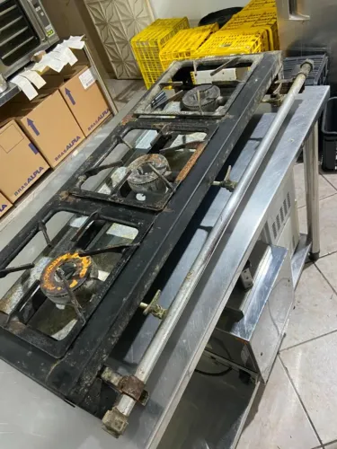 Fogão de bancada 3 bocas industrial