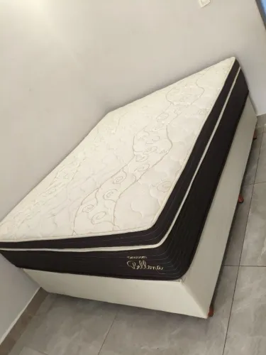 Conjunto cama box com Colchão Casal Ortobom Bellona Pillow, Sem uso Aceito cartão Entrego!