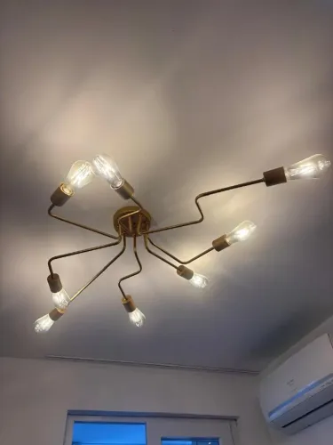 Lustre luminária teto com 8 lâmpadas