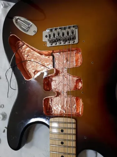 Fita de cobre condutiva Anti Ruído Guitarra Baixo Violão