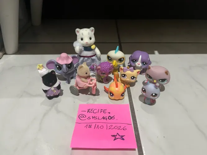 lote sylvanian families littlest pet shop LPS