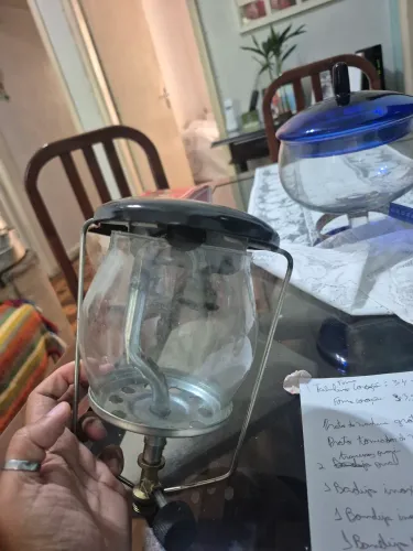 Lampião a gás tipo camping - sem camisinha