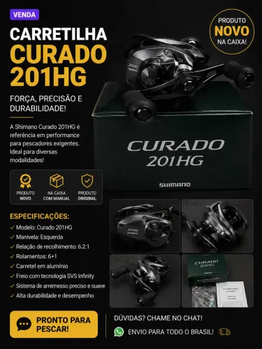 Carretilha Shimano Curado 201HG