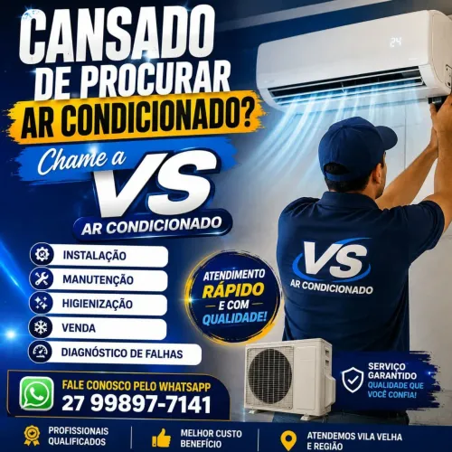 Instalação, manutenção e venda de ar condicionado