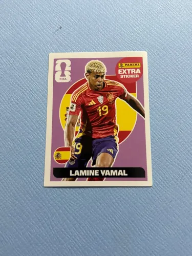 FIGURINHA LAMINE YAMAL LILÁS COLECIONÁVEL