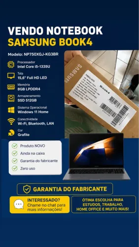 Notebook Samsung Galaxy Book 4