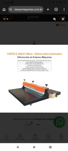 CORTE E VINCO 1 METRO SEMI INDUSTRIAL EXTENSO