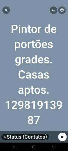 Trabalho de pintor de Casas portões e grades 