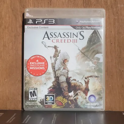 Assassins Creed 3 Dublado em Português para Playstation 3 - Ótimo Estado PS3 Original Game