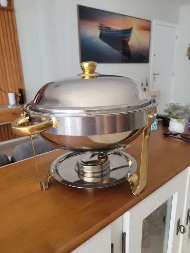 Lindo Rechaud Inox redondo 6 L