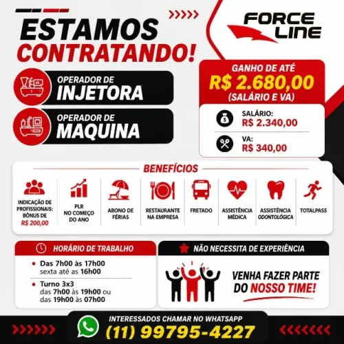 Vaga Auxiliar de Produção Sem Experiência