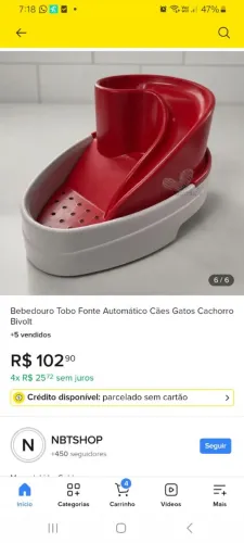 Bebedor para pet