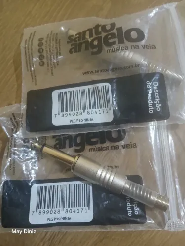 Par de Plugs P10 Mono Santo Ângelo Ninja (ORIGINAIS & NOVOS)