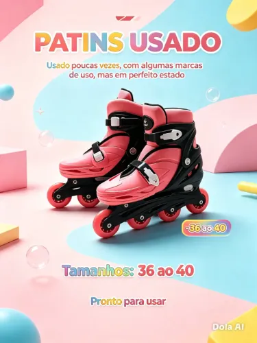 Patins Rosa