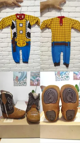 Macacão de algodão Woody com bota cowboy 