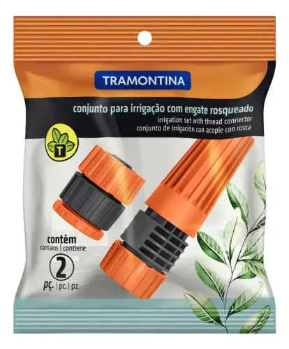 Kit Esguicho c/ Engate Rosqueado tramontina p/ Mangueira de Jardim - Novo a pronta entrega
