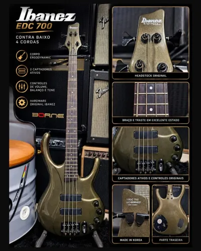 Contrabaixo Ibanez Ergodyne EDC 700 (4 Cordas)  