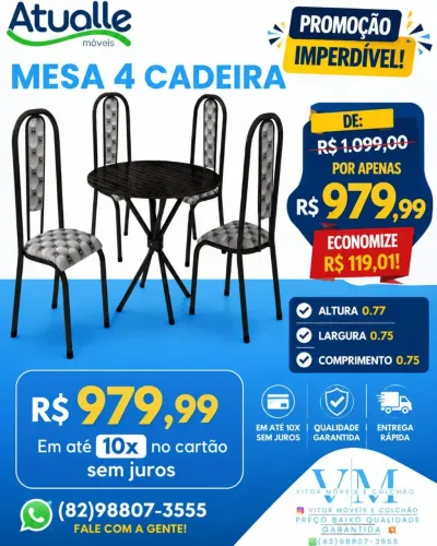 MESA 4 CADEIRA