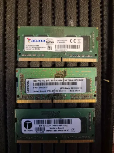Memória Notebook DDR4 4gb e 8gb 2666mhz e 3200mhz