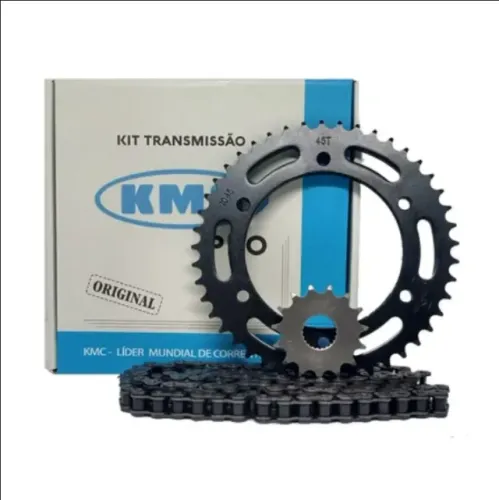 Kit Relação Tração Yamaha Fazer 250 06/13 Kmc Pro - Completo Coroa Corrente e Pinhão