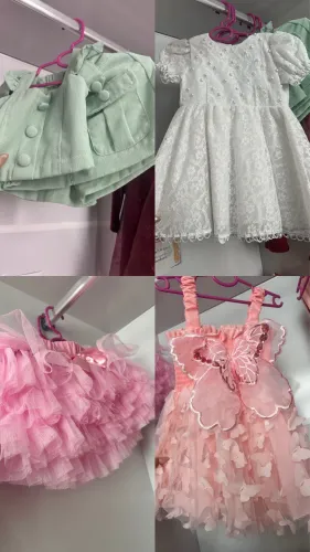 Montante de roupa de menina de 6 até até 1 ano 