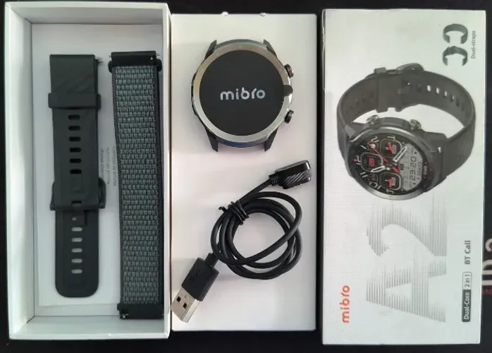 SMARTWHATCH XIAOMI MIBRO A2 **COM 2 PILSEIRAS**