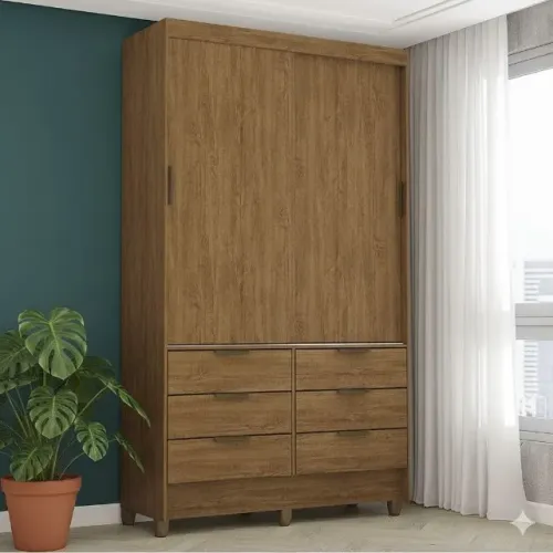 Guarda Roupa Sevilha Cinamomo (PARCELE EM ATÉ 10X SEM JUROS)