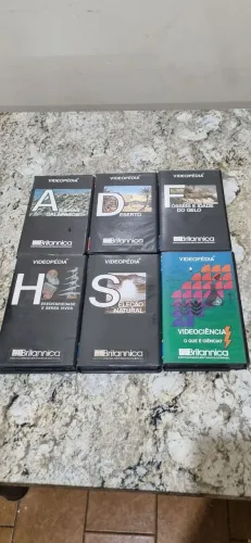Fitas VHS Cassetes Videopédia Ciência