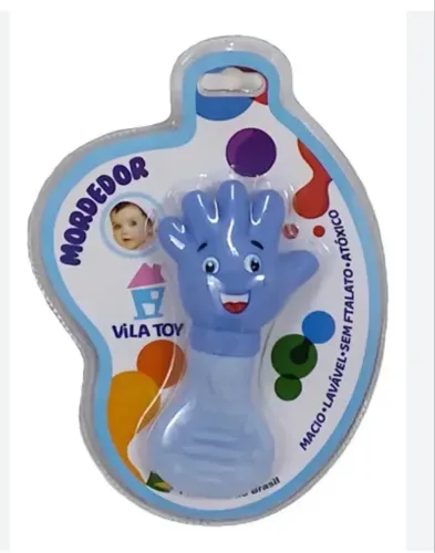 Mãozinha infantil vila toy azul