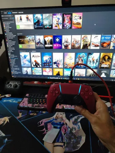 Dualsense vermelho controle ps5