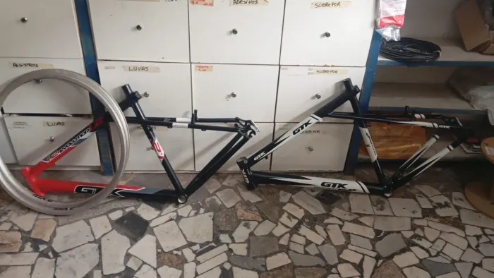 Quadro bicicleta de alumínio