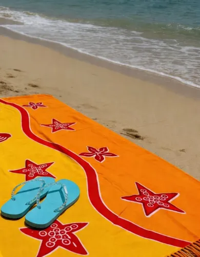 Canga de praia viscose Bali + havaianas slim