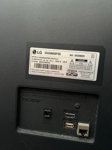 Tv LG 55 polegadas display trincado  150 reais 