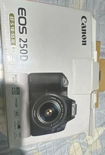 Câmera Canon EOS 250D Completa + Lente 18-55mm | Apenas 2 Mil Cliques | Caixa e NF