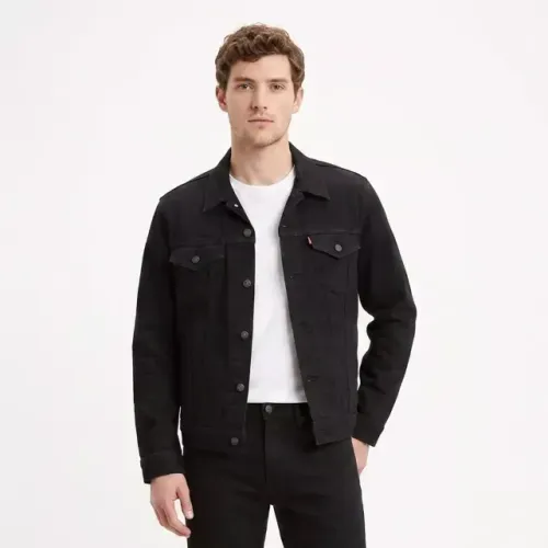 Jaqueta Jeans Levi's® The Trucker Masculino * Preto