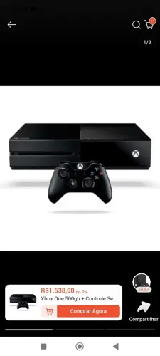 Vendo um XBox one com 2 manetes e 1 headfone com jogos GTA5 na memoria