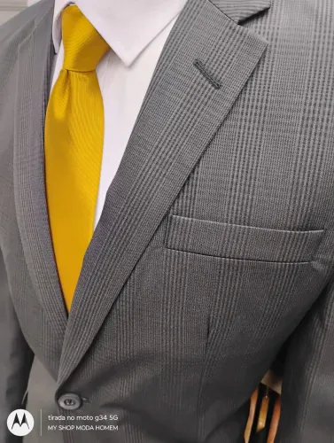 Terno xadrez grafite corte italiano venda especial de 799, por 599, contato pelo whatsapp