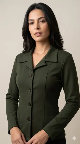 jaqueta verde militar - tamanho p / 36