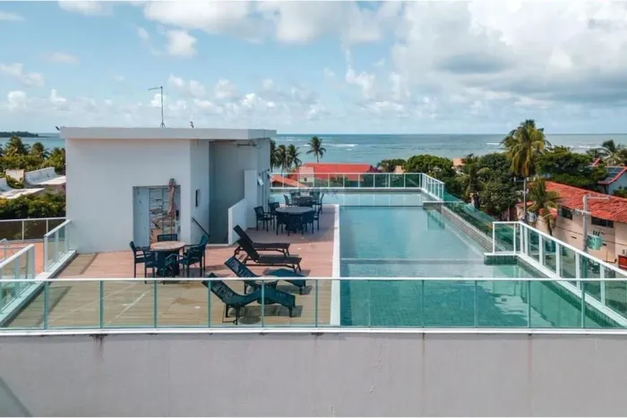 Luxo e conforto! Flat com vista para o mar na Ponta de Serrambi - PE